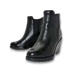 SOREL チェルシーウェッジブーツ 本革 防水 梅雨対策 22.5㎝ ブラックのサムネイル