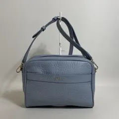 2606-152｜美品｜フルラ ショルダーバッグ レザー ライトブルーのサムネイル