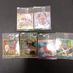 ワンピース大海賊シールウエハース13 SGR ルフィ&ジュエリーボニー等６枚