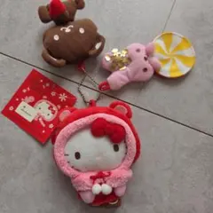 新品♥️サンリオ♥️ハローキティ♥️マスコットぬいぐるみポーチセット　2008
