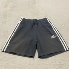 adidas 黒 ショートパンツ ハーフパンツ 3本ライン