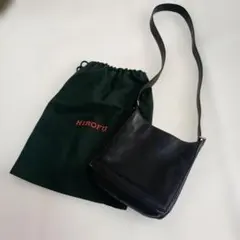 HIROFU ショルダーバッグ レザー ブラックのサムネイル