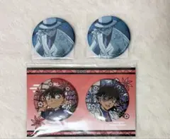 名探偵コナン 100万ドルの五稜星 ホログラム缶バッジ　プラザ　劇場　怪盗キッド