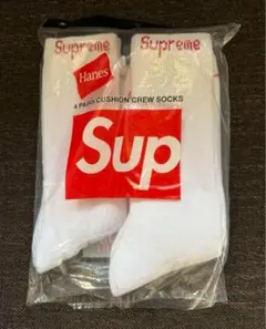 1足　Supreme Hanes クルーソックス