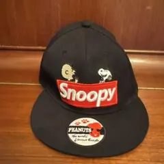 未使用　スヌーピーの帽子　Snoopy ベースボールキャップ 黒