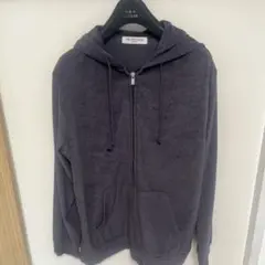 GELATO PIQUE HOMMEダークグレー フード付きパーカー