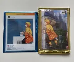 鬼滅の刃ufotable 背景付きアクリルスタンド SNS風カード 我妻 善逸