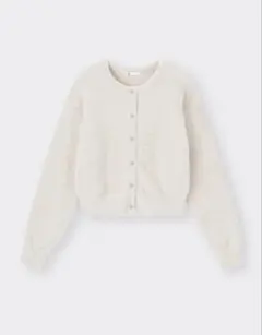 シャイニークルーネックカーディガン