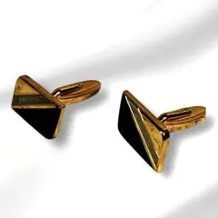 【極美品】Luciano Forneris カフス セット ゴールドとブラック
