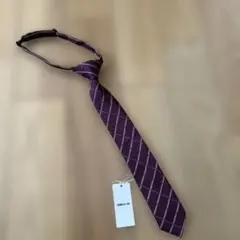 新品☆コムサイズム　エンジ　ウィンドペン柄ネクタイLL