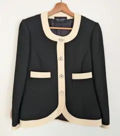 ジュンアシダ jun ashida ノーカラージャケット・スカートセット　9号