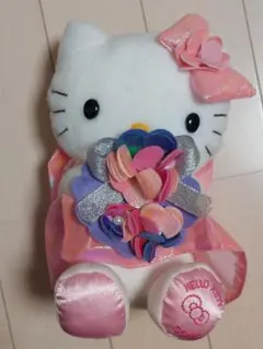 ハローキティ ぬいぐるみ 花束付き 電報 NTT