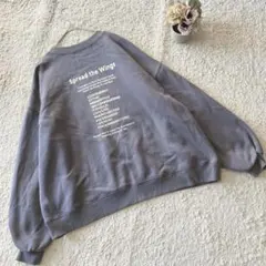 グレー スウェット F メンズ ユニセックス ポリ綿 カジュアル オーバーサイズ