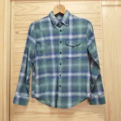 【美品】アバクロ シャツ チェック コットン エラスタン