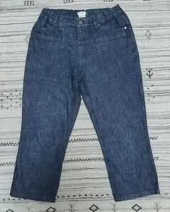 Plantation デニムクロップドパンツ