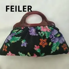 大人気フェイラー❤FEILER 花柄トートバッグ ハンドル