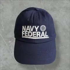 NAVY FEDERAL 刺繍 6パネルキャップ企業刺繍ロゴ米軍向け信用組合物