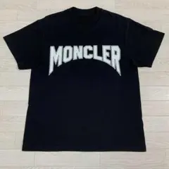極美品〕モンクレール 黒ワッペン ブラックTシャツ M 国内正規品 5S561