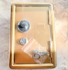 ミニチュア 金庫バンク GOLD