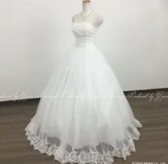 新品　パニエつき　ウェディングドレス