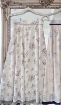 門脇伶奈　しまむら　コラボ　花柄フレアスカート 3L