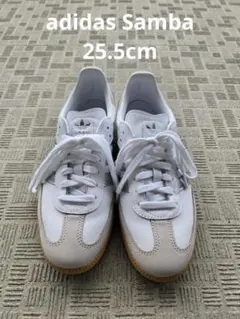 adidas Samba OG ホワイト×シルバー　25.5cm