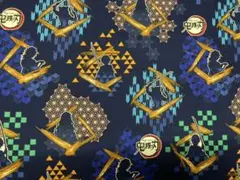 鬼滅の刃　シルエット柄生地　オックス