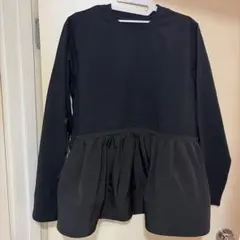 ⭐️ ADAM ET ROPE' 【WEB限定・洗える】ギャザーペプラムカットソー