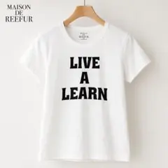 メゾンドリーファー LIVE A LEARN ロゴTシャツ M ホワイトのサムネイル