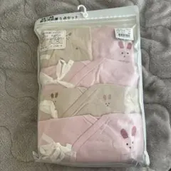ウサギデザイン ベビー肌着 5点セット 70cm