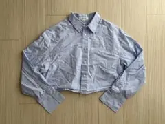 moussy グロップト丈　シャツ　ワイシャツ　ライトブルーのサムネイル