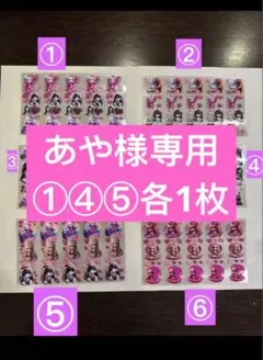 あや様専用①④⑤各1枚