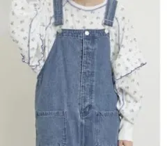 わか様専用、ワッフル花柄配色メローカットソー