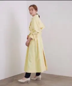 グリーン ROPE mademoiselle トレンチコート スプリングコート - メルカリ
