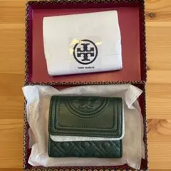 TORY BURCH 二つ折り財布 グリーン
