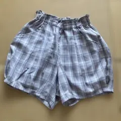 Lycée mine チェック柄 ハーフパンツ 140