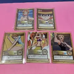 ONE PIECE ナミ ハイパーバトルカードダス　5枚セット