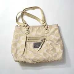 COACH POPPY コーチ ベージュ ショルダーバッグ