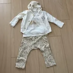 【レア】べべルダクティオン：クラシックプー 長袖上下セット パーカー