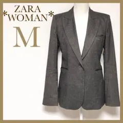 ＊ZARA WOMAN＊ザラウーマン テーラードジャケット チェック柄 肩パッド