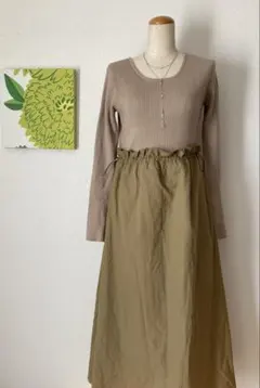 ⭐︎ CAPRICIEUX LE'MAGE ドッキングワンピース♪ベージュ