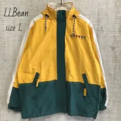 L.L.Bean エルエルビーン　刺繍　ナイロンジャケット　アウター　L 黄色