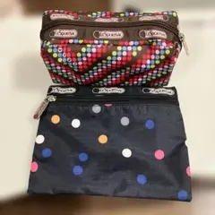 LeSportsac マルチカラードットポーチ