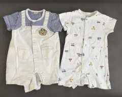 2枚セット✦ฺプティマイン petit main 80 ロンパース