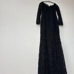 ワンピース オフショルダー 長袖 レース L 黒 パーティー
