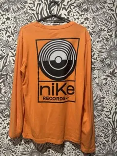 Nike DRI-FIT オレンジ 長袖Tシャツ S