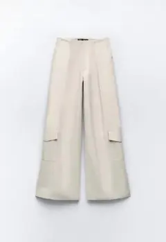 フルレングス　プリーツ　パンツ　ZARAザラ　full length プリーツ