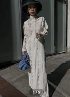 アメリMEDI SHEER GEOMETRIC KNIT DRESS pants