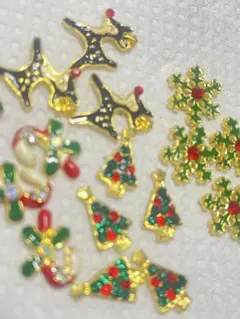 クリスマスネイルパーツセット