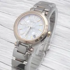 【限定】CITIZEN XC 電波ソーラー ダイヤベゼル ピンクゴールド 腕時計のサムネイル